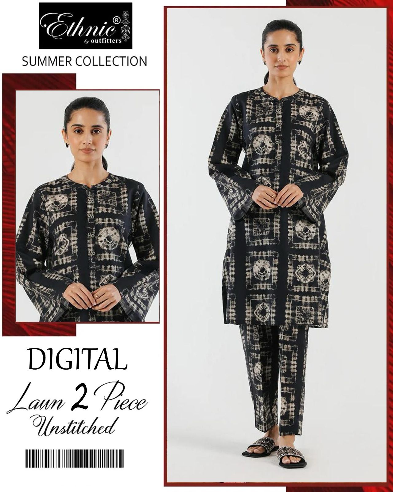 Ethnic Lawn 2pc